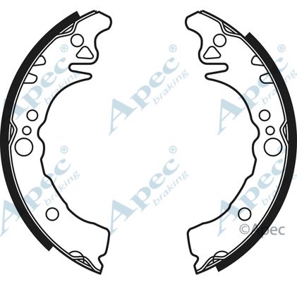 APEC BRAKING Комплект тормозных колодок SHU652